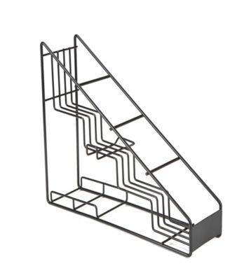 Mind Reader Four Compartment Bottle Holder, Black