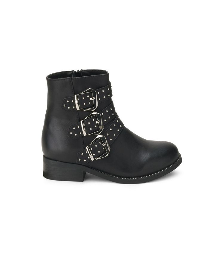 Wanted Atherton Triple Buckle Studded Bootie - Macy's