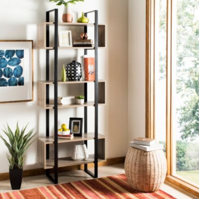 Terrence Retro Mid Century Wood Etagere