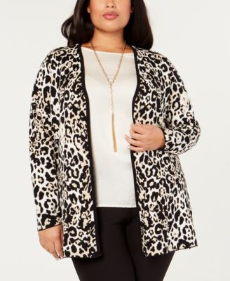 macys plus size sweater coats