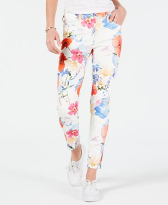 7 For All Mankind - Floral-Print Skinny Jeans