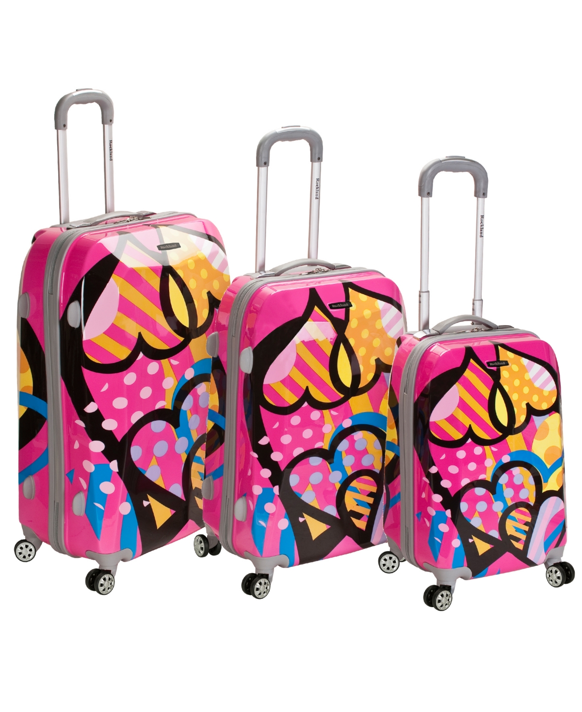 3-Pc. Hardside Luggage Set - Pink
