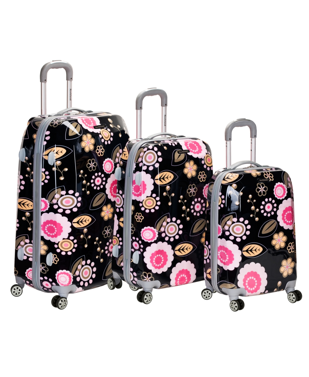 3-Pc. Hardside Luggage Set - Pink