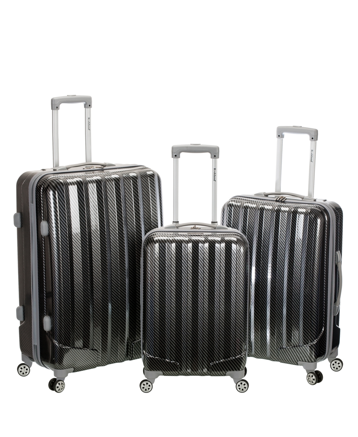 3-Pc. Hardside Luggage Set - Pink Zebra