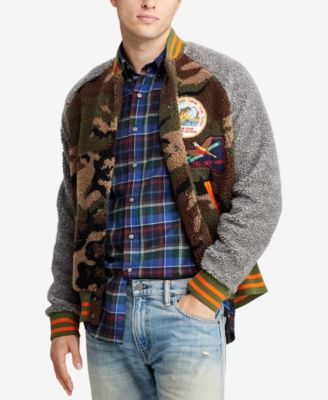 Polo Ralph Lauren - Men's Camo Fleece Baseball Jacket