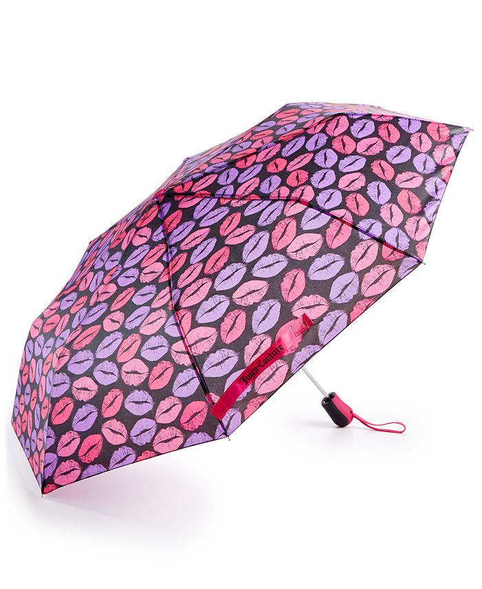 Juicy Couture Black & White 'Juicy'-Accent Auto-Open Umbrella, Best Price  and Reviews