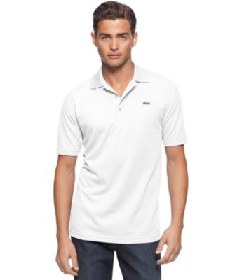 lacoste white croc polo