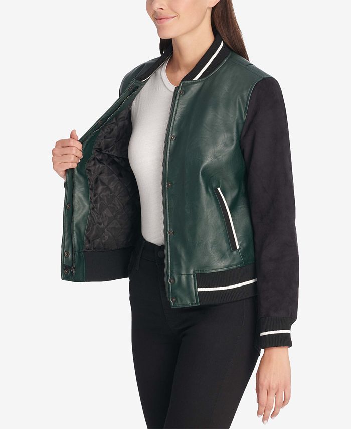 Womens Leather Jacket Levi's Womens Faux Leather Wind Resistant