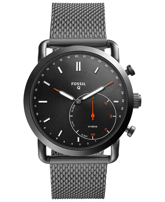 Fossil 22mm smoke on sale steel mesh bracelet