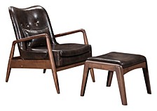 Bully Lounge Chair and Ottoman