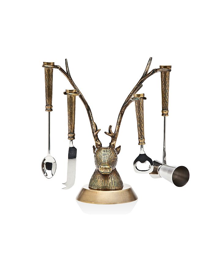 Godinger Antler 5 Piece Bar Tool Set Macy's