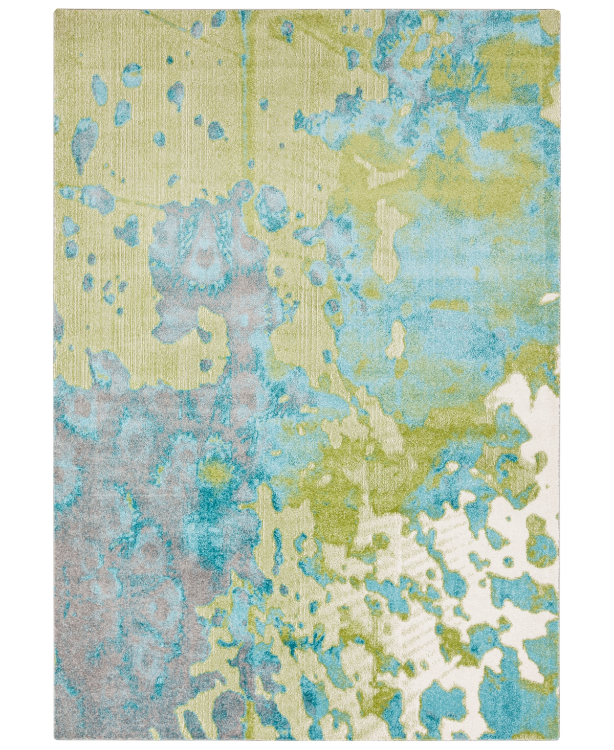 Closeout! Surya Aberdine Abe-8015 Aqua 5'2in x 7'6in Area Rug - Aqua