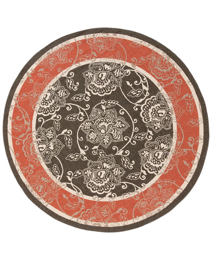 Surya - Alfresco ALF-9592 Black 8'9" Round Area Rug