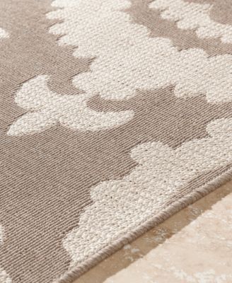 CLOSEOUT! Alfresco ALF-9616 Camel 8'9" Round Area Rug, Indoor/Outdoor