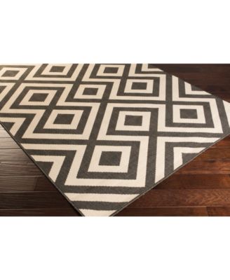 Alfresco ALF-9639 Black 3' x 5'6" Area Rug, Indoor/Outdoor