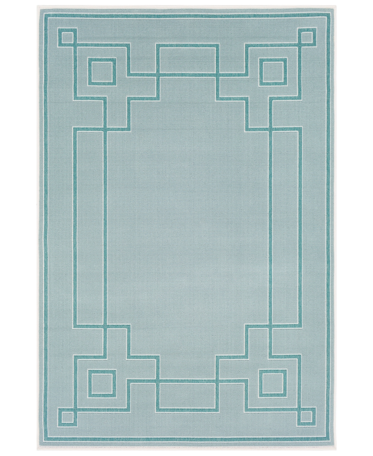 Closeout! Surya Alfresco Alf-9655 Aqua 6' x 9' Area Rug, Indoor/Outdoor - Aqua