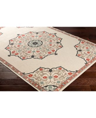 CLOSEOUT! Alfresco ALF-9679 Burnt Orange 8'9" x 12'9" Area Rug, Indoor/Outdoor