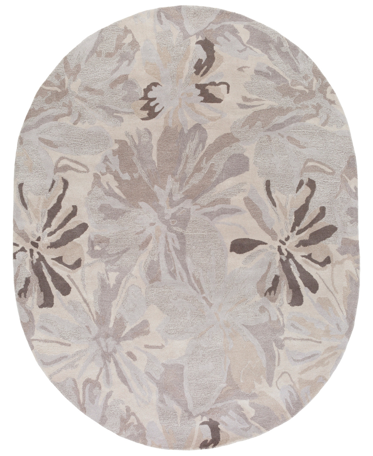 Surya Athena Ath-5135 Taupe 6' x 9' Oval Area Rug - Taupe