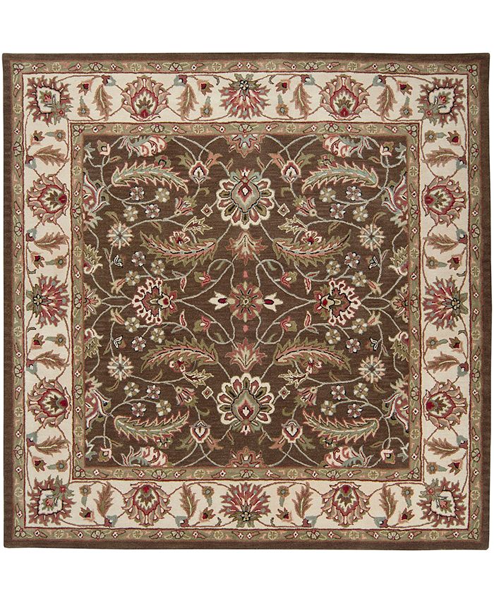 Surya - Caesar CAE-1003 Dark Brown 4' Square Area Rug