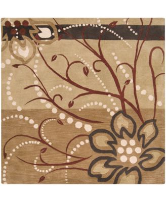 Livabliss - Athena ATH-5006 Camel 4' Square Area Rug