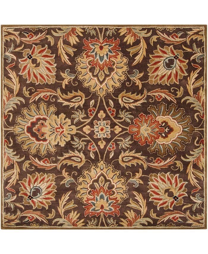 Surya - Caesar CAE-1028 Dark Brown 8' Square Area Rug