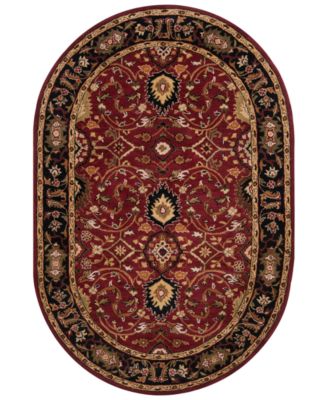 Livabliss - Caesar CAE-1031 Burgundy 8' x 10' Oval Area Rug