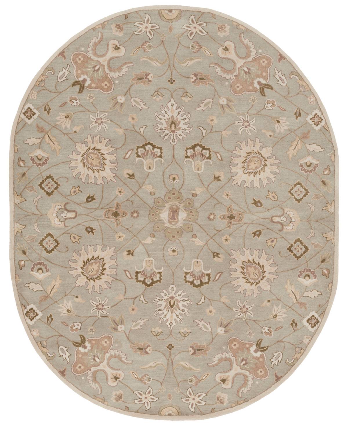Surya Caesar Cae-1121 Khaki 8' x 10' Oval Area Rug - Khaki