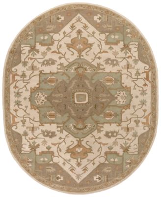 Livabliss - Caesar CAE-1143 Khaki 6' x 9' Oval Area Rug