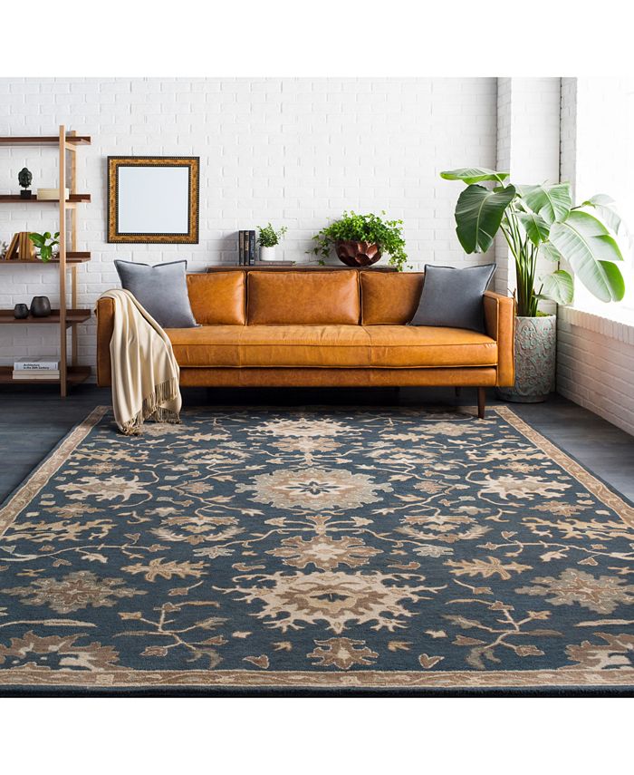 Surya Caesar CAE1154 Navy 4' Round Area Rug Macy's