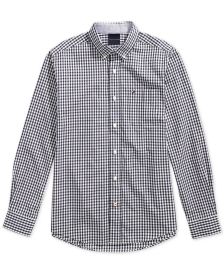 Men's Twain Check Shirt with Magnetic Buttons