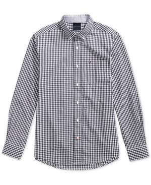 Tommy Hilfiger Adaptive Men's Twain Check Shirt with Magnetic Buttons
