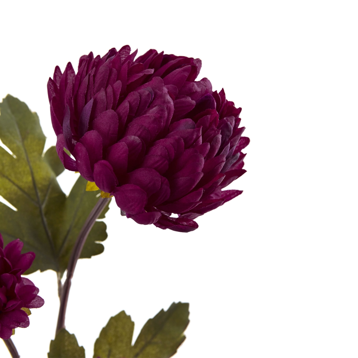 Nearly Natural 29-in. Chrysanthemum Artificial Flower, Set Of 12 In Burgundy