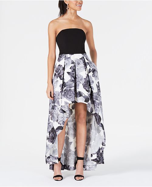 Speechless Juniors Strapless High Low Gown Created For Macy S