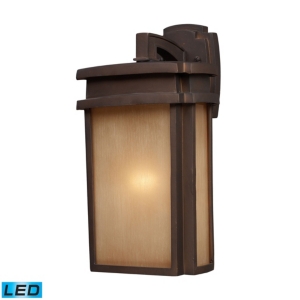 1 Light Outdoor Sconce in Clay Bronze - Led Offering Up To 800 Lumens (60 Watt Equivalent) with Full