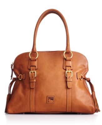 Dooney Bourke Florentine Domed Buckle Leather Satchel Macy s