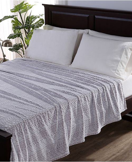 Berkshire Blanket Home Co Cozy Plush Cable Knit Twin Blanket