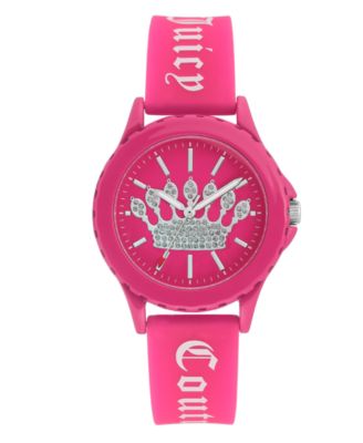 Woman s Juicy Couture 1001HPHP Silicon Strap Watch Macy s