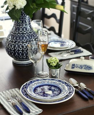 Blue Garden 16 Pc. Dinnerware Set, Service for 4