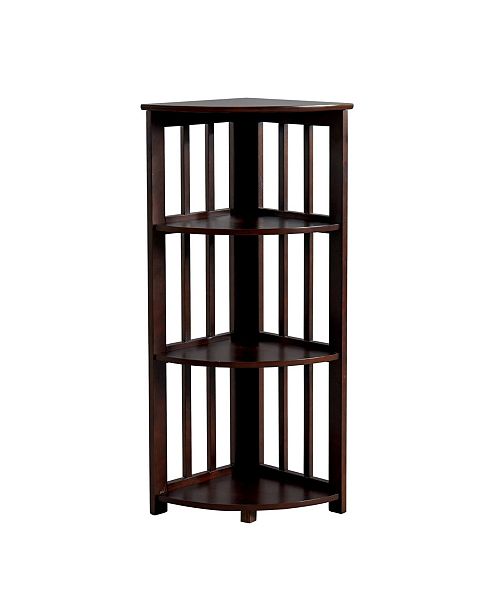 Furniture Of America Royce Wood Corner 4 Tier Shelf Reviews
