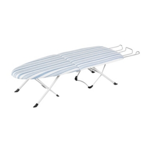 Honey Can Do Portable Folding Tabletop Ironing Board, White/Blue