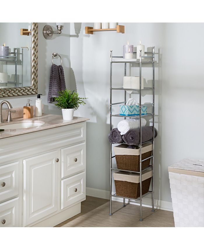 Honey Can Do 6Tier Bathroom Storage Shelving Unit Macy's