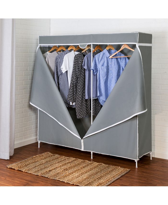 Honey Can Do 60" Steel Frame Wardrobe Macy's