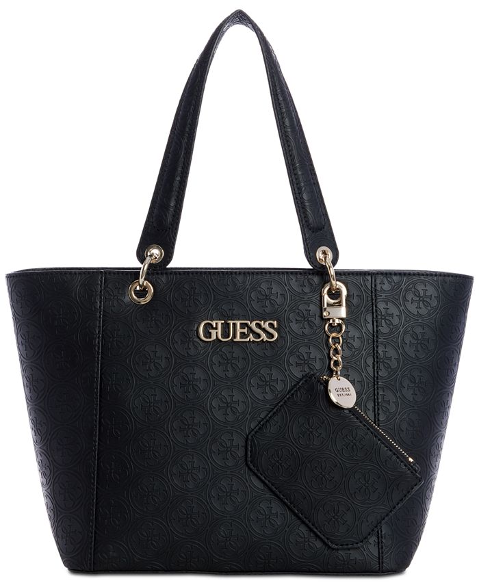 GUESS Kamryn Debossed Logo Tote With Pouch - Macy's