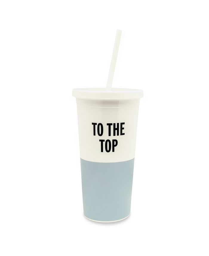 Kate Spade New York Tumbler With Straw, To The Top Macy's