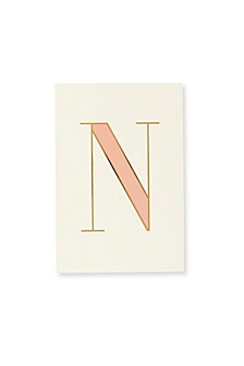 New York It's Personal Initial Collection Notepad, N