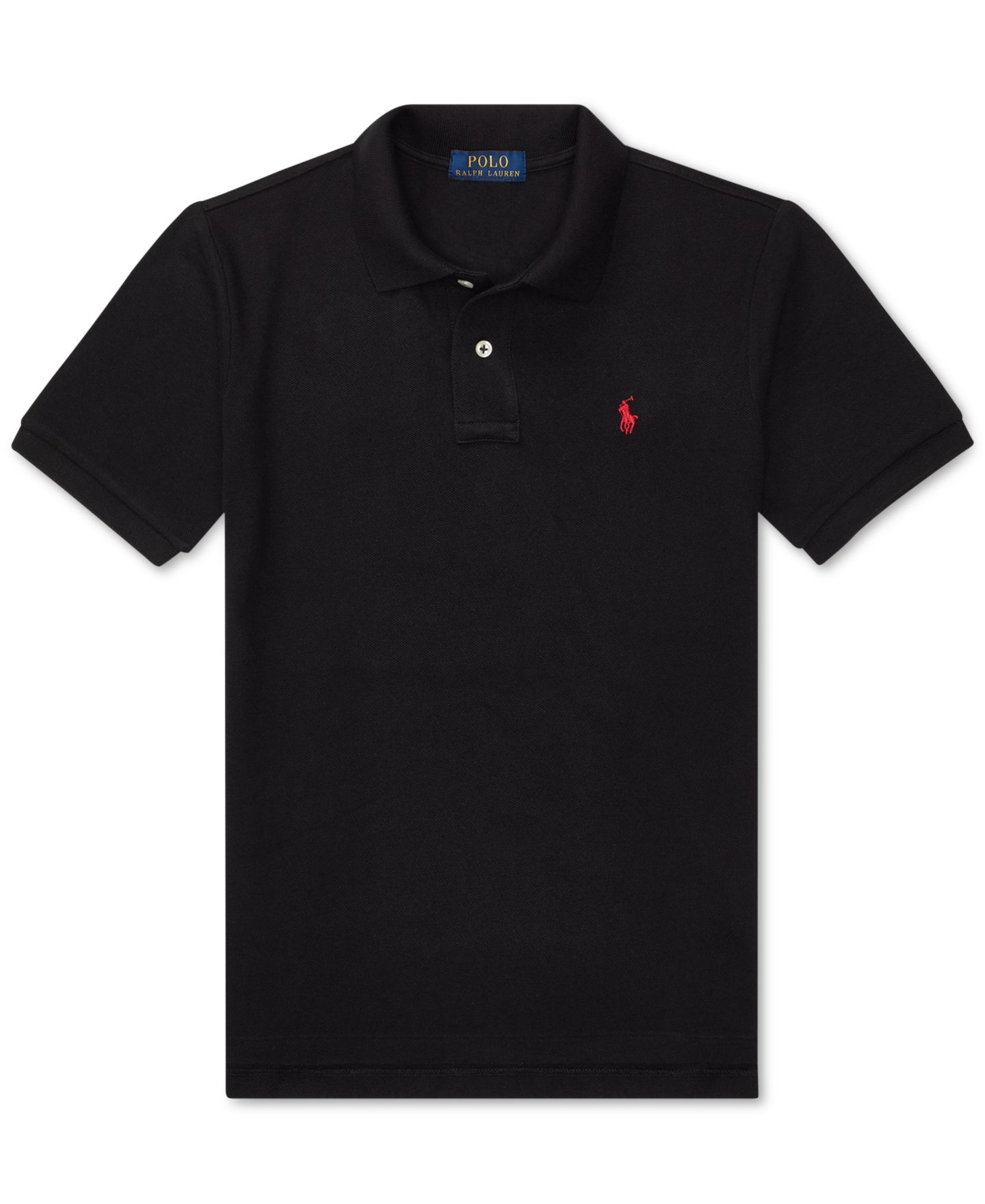 Поло Polo Ralph Lauren 8-20 Cotton Mesh Logo Polo Shirt для мальчиков, цвет: Чёрный — фото 4