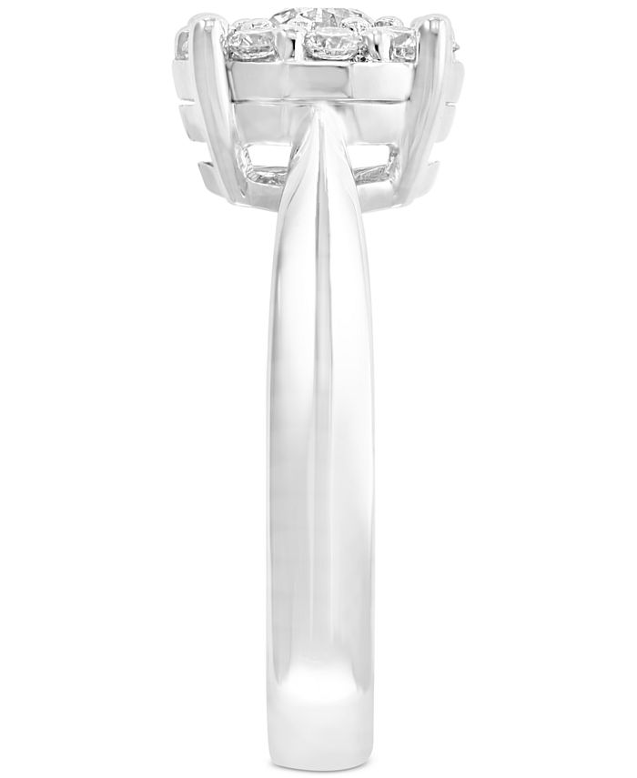 EFFY Collection EFFY® Diamond Cluster Engagement Ring (5/8 ct. t.w.) in ...