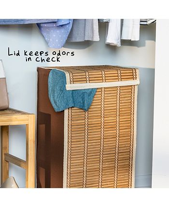 Honey Can Do - Wicker Corner Laundry Hamper