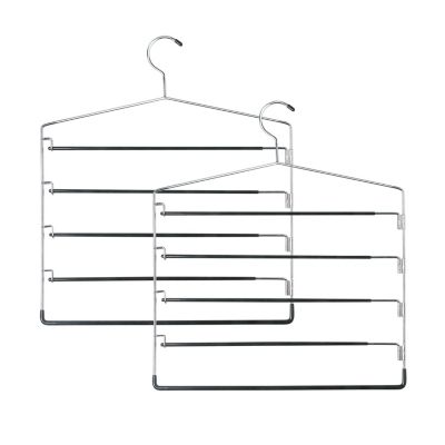 Honey Can Do - 2-Pc. 5-tier Swinging Arm Pant Rack