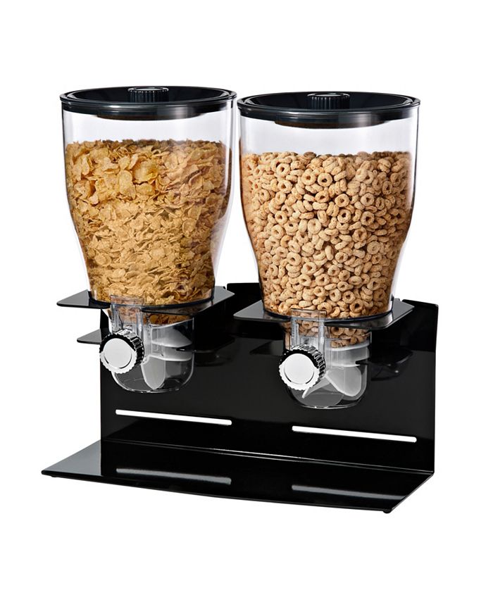 Honey Can Do Zevro by Designer Edition Double 17.5Oz. Cereal Dispenser